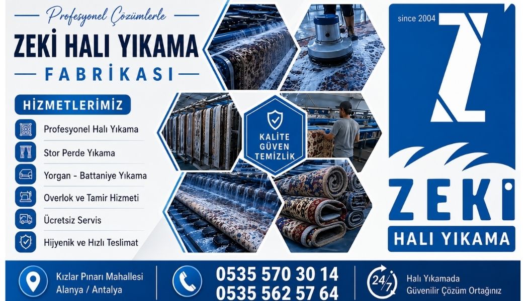 Alanya Kızlar Pınarı Mahallesi Halı Yıkama
